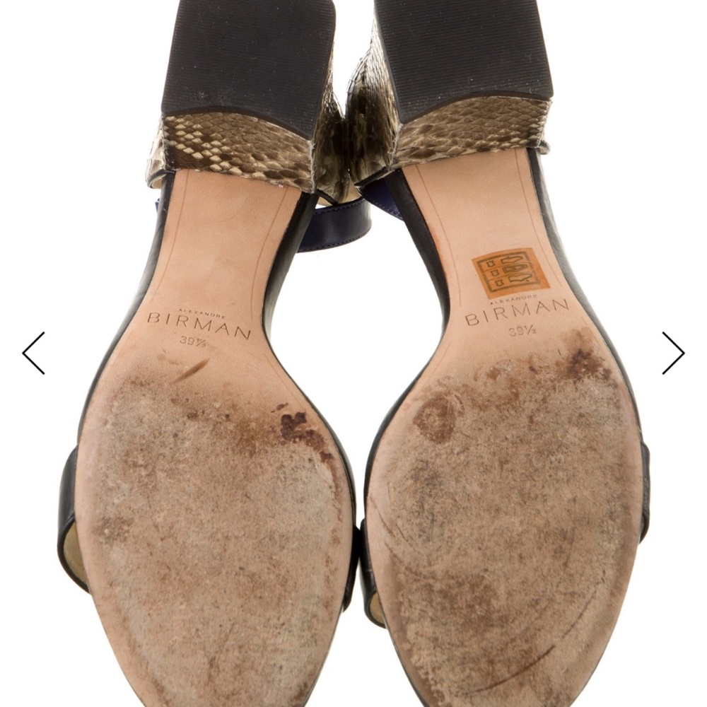 Alexandre Birman Blue and Brown Heels - Picture 5 of 7